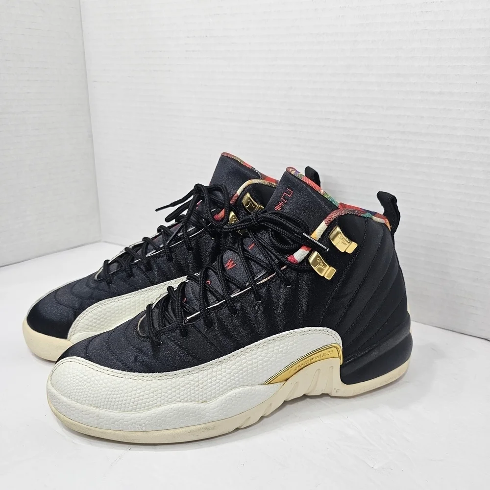 Air Jordan 12 Retro CNY GS Chinese New Year BQ6497 006 Youth Size 6.5 Y